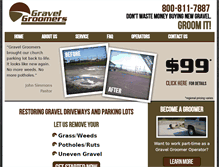 Tablet Screenshot of gravelgroomers.com